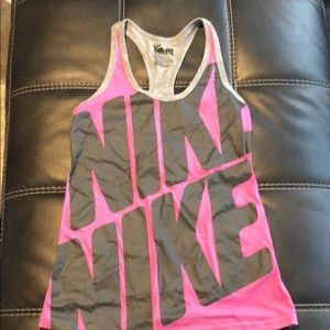 Pink and Gray Nike Tank